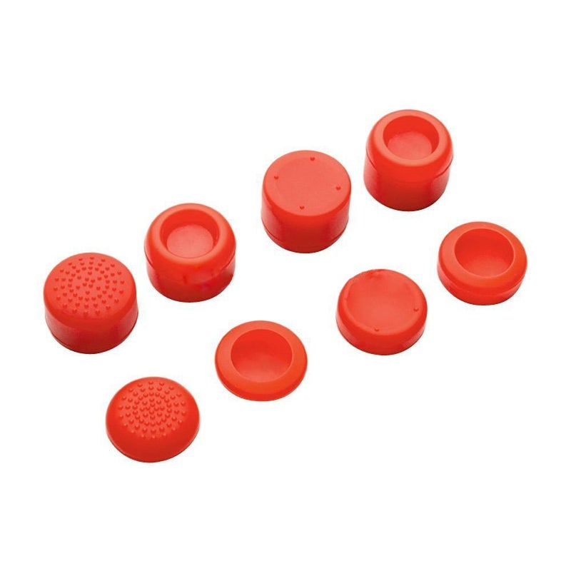 Ambertown Pack of 8 pcs Analog Controller Gamepad Raised Antislip Thumb Stick Grips Thumbsticks Joystick Cap Cover for PS5, PS4, PS3, Switch Pro, Xbox one, Xbox 360, Wii U, PS2 Controller (Red) - Image 3